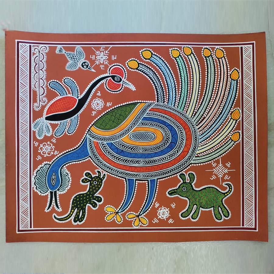 shop Mandana Art - Paintings Peacock ( 11 x 14 inch)