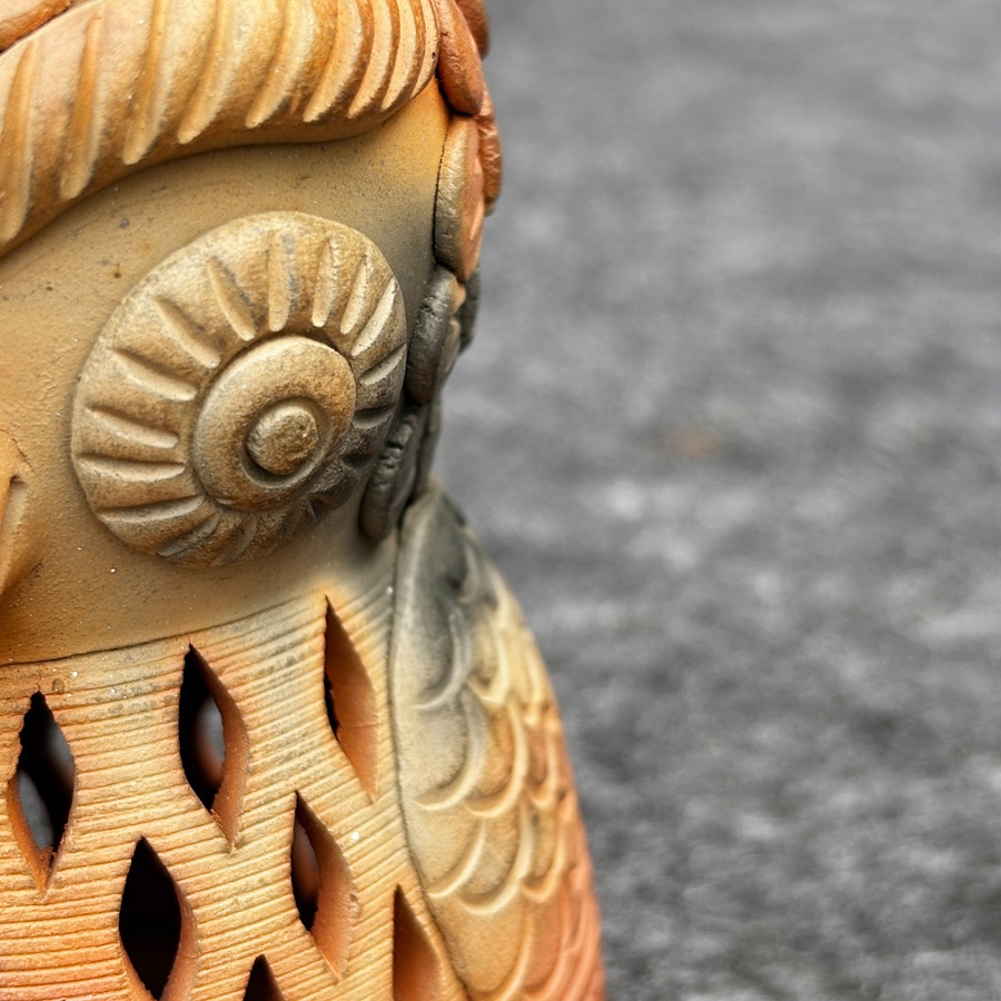 Shop Terracotta Pottery Art - T Light Holder - Owl Shape