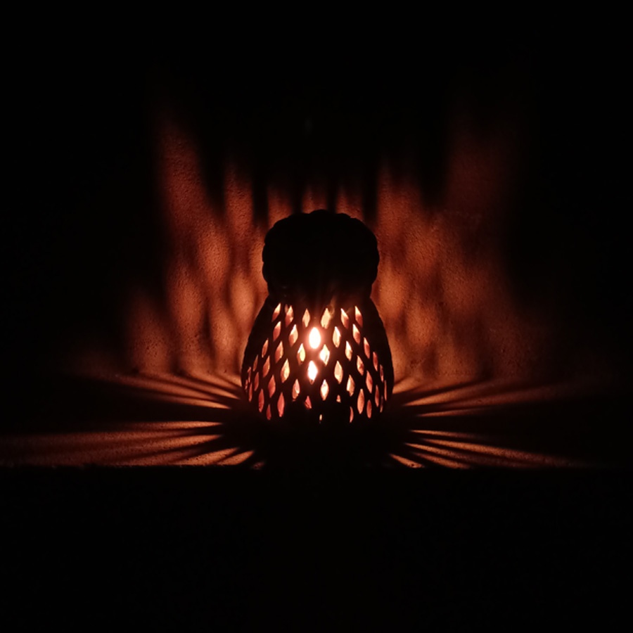 Shop Terracotta Pottery Art - T Light Holder - Owl Shape