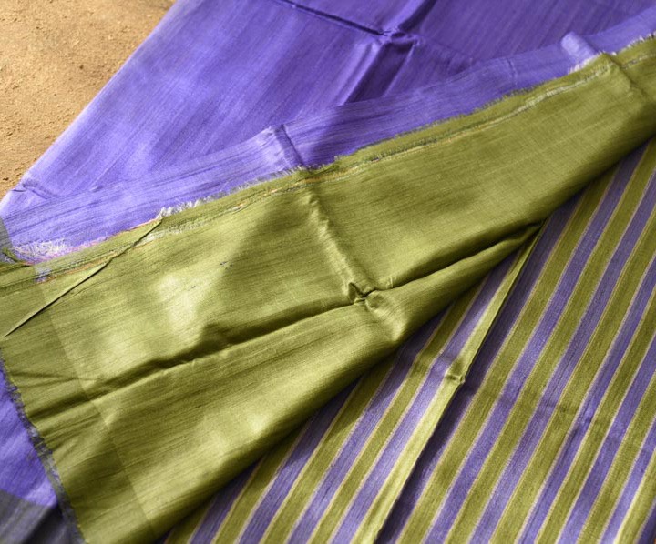 shop handspun Pure Tussar Silk Saree