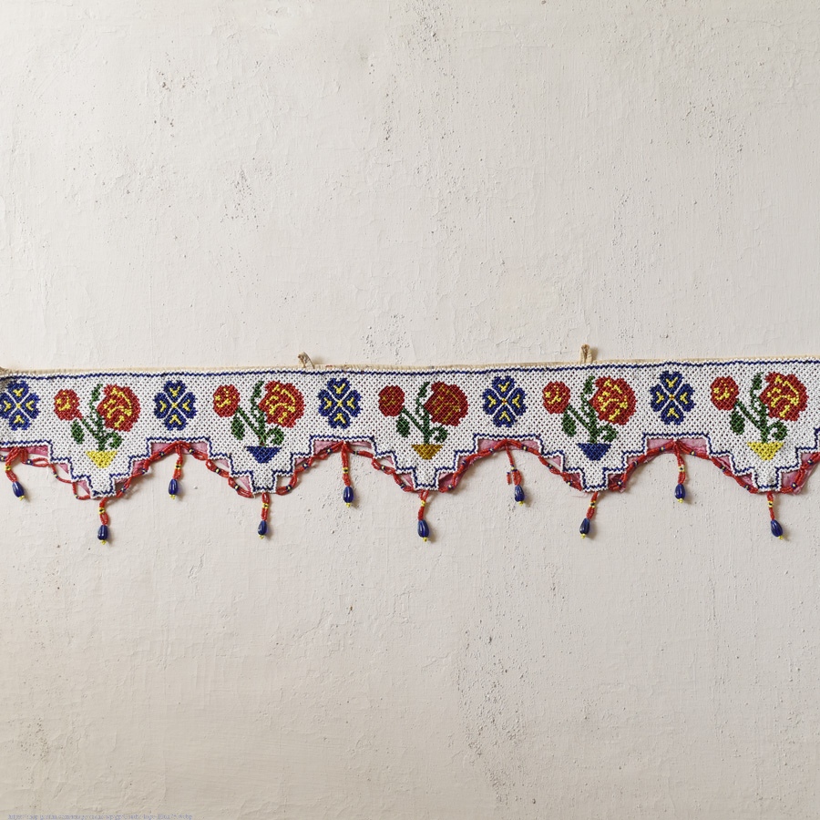 Bead Work ~ Antique Door Toran - Rose Flower Motif