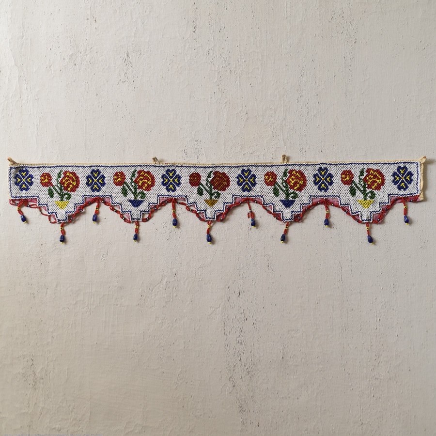 Bead Work ~ Antique Door Toran - Rose Flower Motif