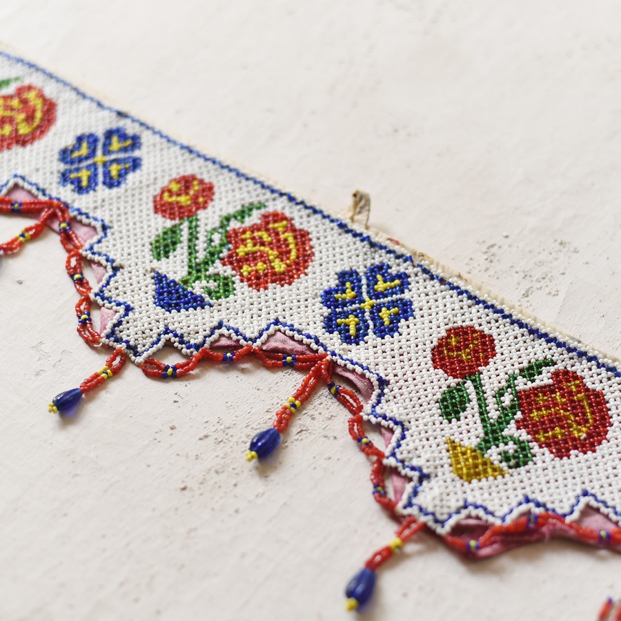 Bead Work ~ Antique Door Toran - Rose Flower Motif