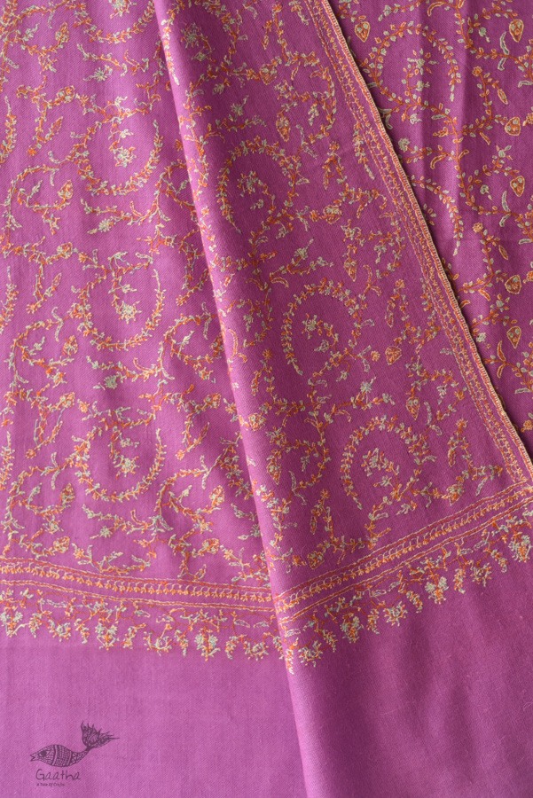 shop Kashmiri Handwoven Pashmina Shawl ~ Sozni Jamawar Embroidery