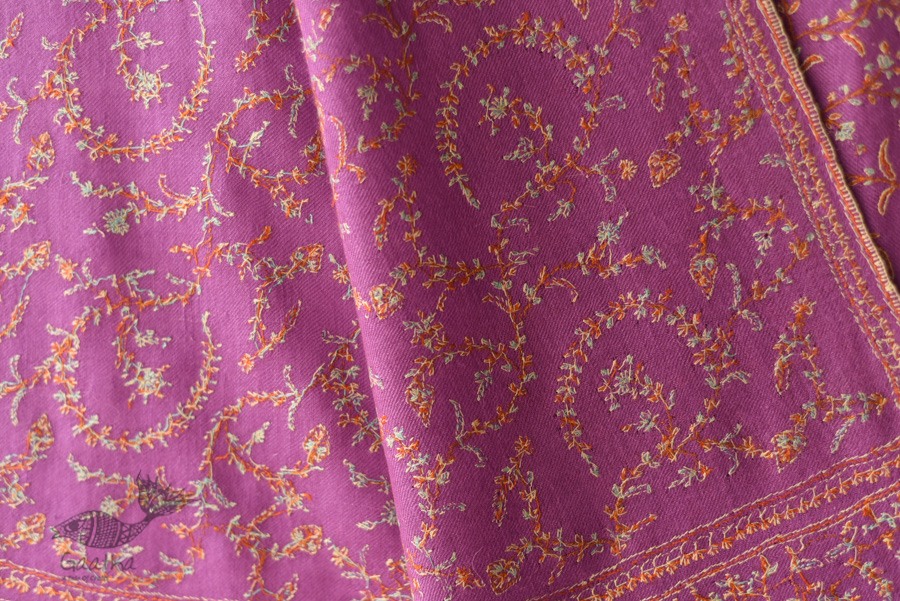 shop Kashmiri Handwoven Pashmina Shawl ~ Sozni Jamawar Embroidery