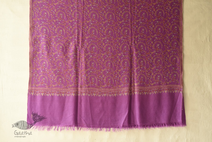 shop Kashmiri Handwoven Pashmina Shawl ~ Sozni Jamawar Embroidery