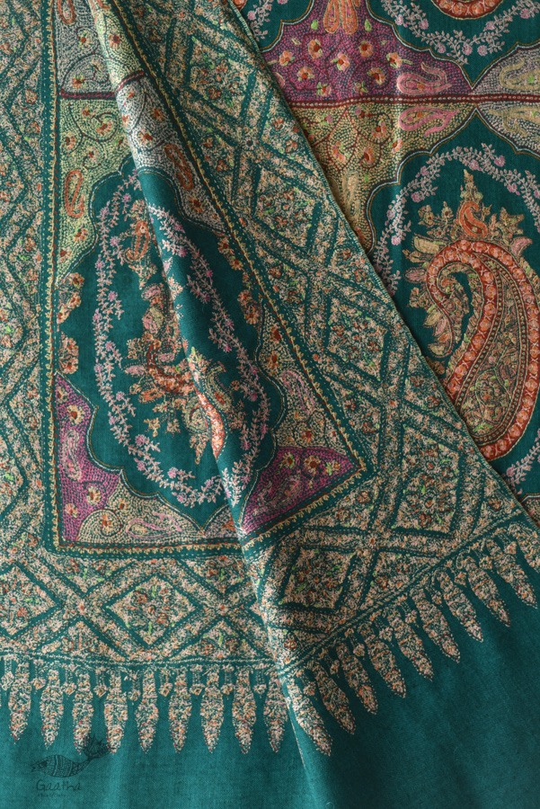 shop Handwoven Pashmina Kashmiri Shawl with Sozni Embroidery