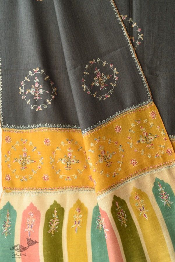 shop Kashmiri Pashmina Shawl with Sozni Jamawar Embroidery