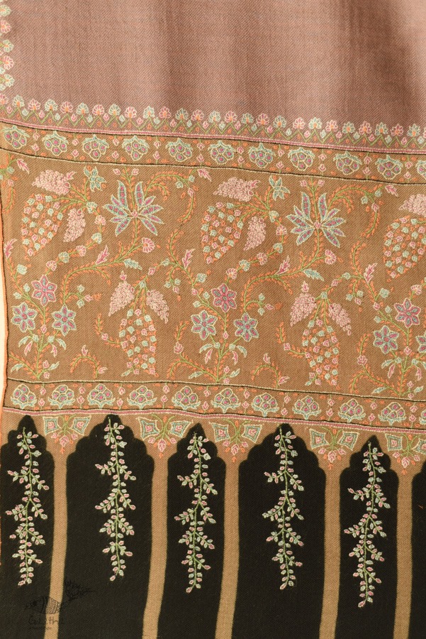 shop Kashmiri Pashmina Shawl with Sozni Jamawar Embroidery