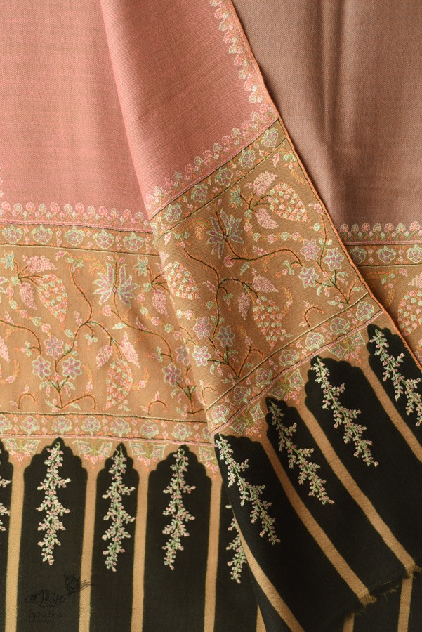 shop Kashmiri Pashmina Shawl with Sozni Jamawar Embroidery