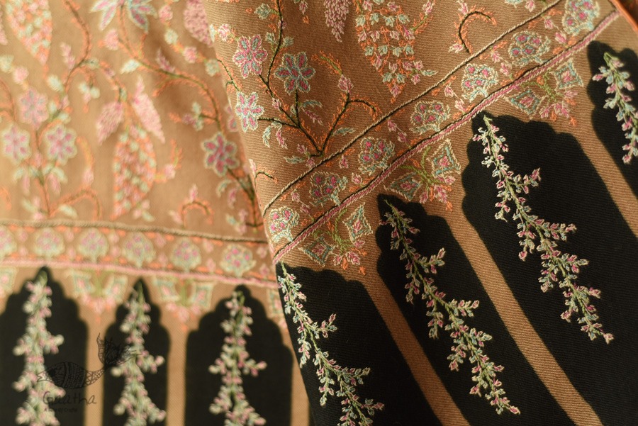 shop Kashmiri Pashmina Shawl with Sozni Jamawar Embroidery