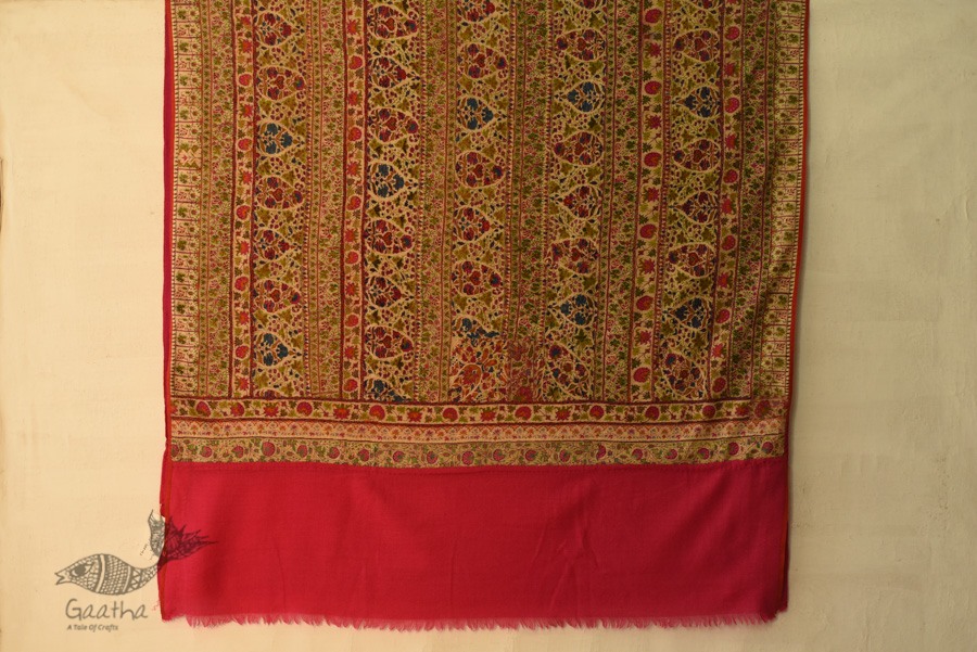 shop Kashmiri Pashmina Long Antique Jamawar shawl