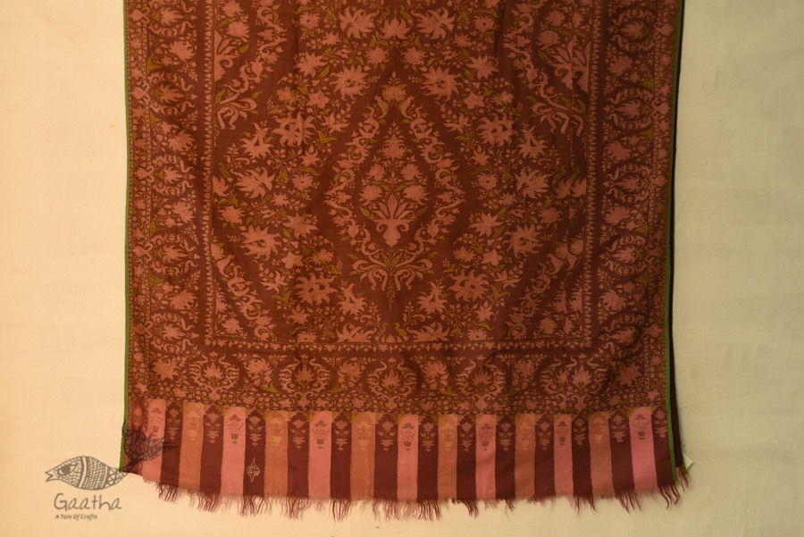 shop Old Antique Dorukha Jamawar Pashmina Shawl