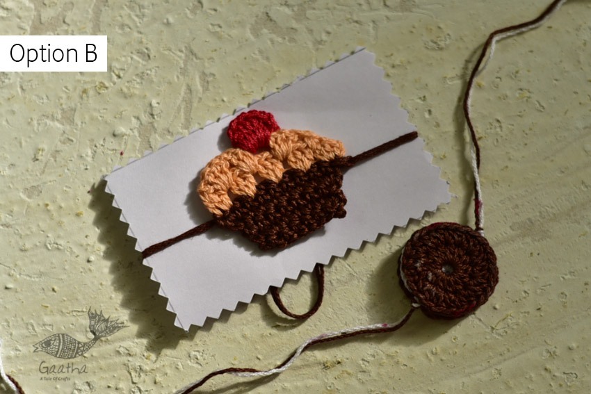 shop online latest collection of handmade crochet rakhi sets
