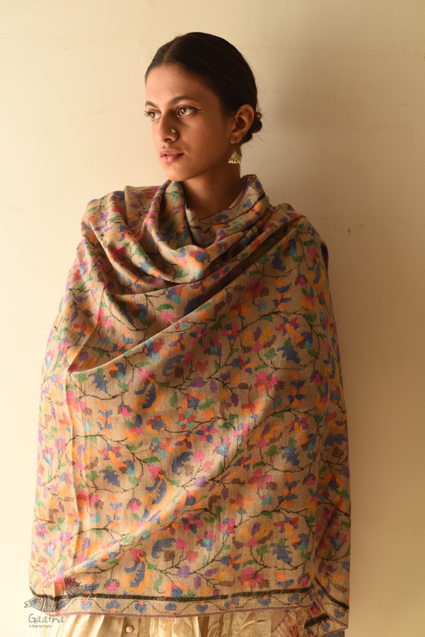 shop Handwoven Kashmiri Kani | Pure Pashmina Shawl