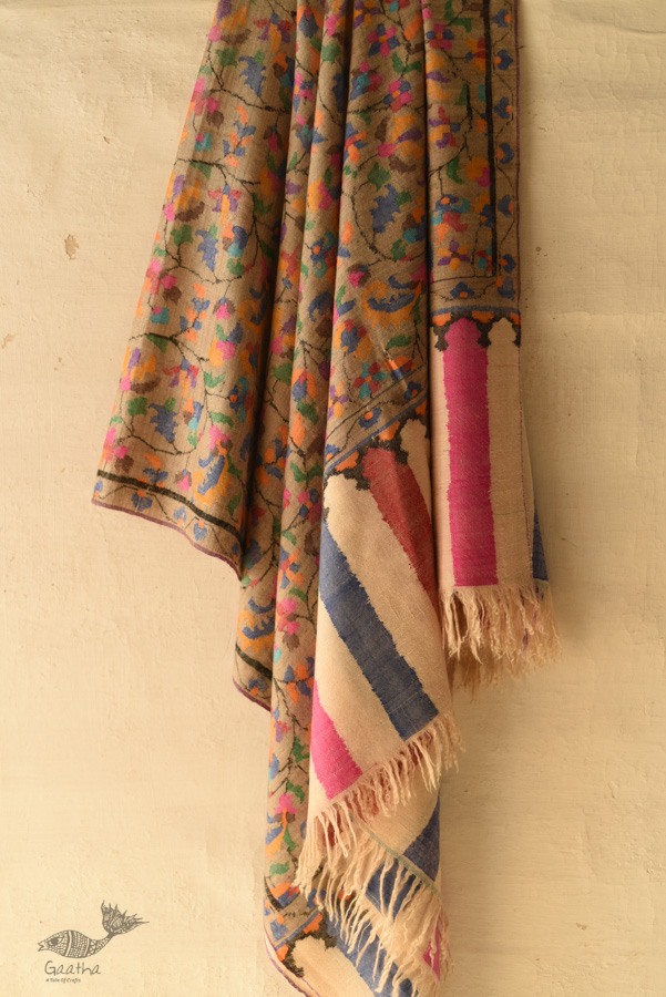 shop Handwoven Kashmiri Kani | Pure Pashmina Shawl