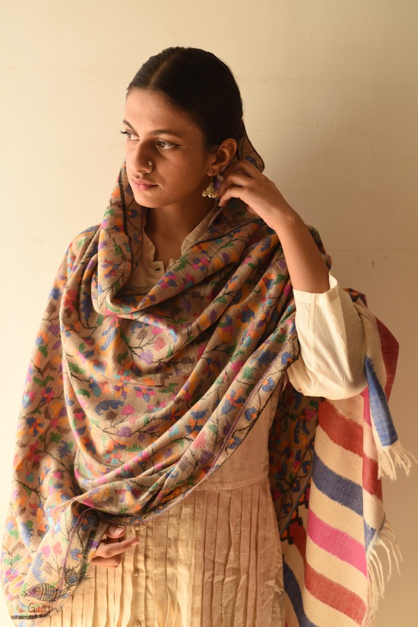 shop Handwoven Kashmiri Kani | Pure Pashmina Shawl