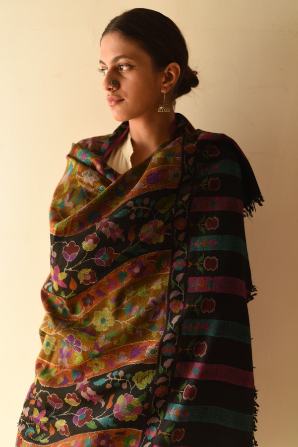 shop Kashmiri Kani Shawl 100% Pure Pashmina