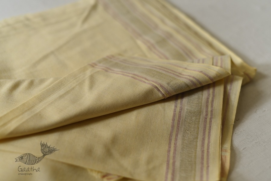 Handloom Cotton + Matka Silk Dhoti & Khes