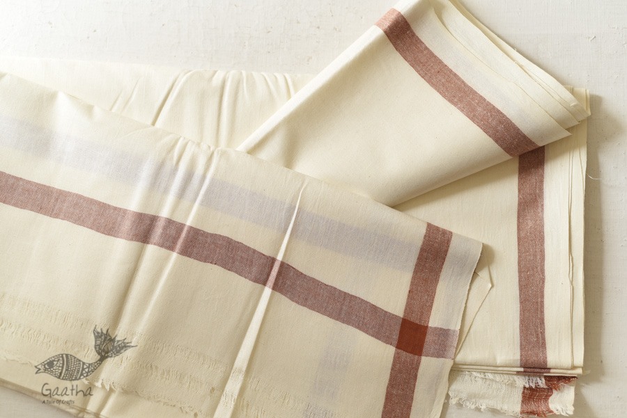 Handspun Pure Cotton Dhoti & Khes