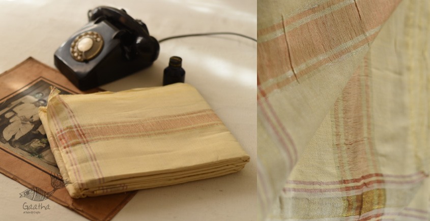 Handloom Cotton + Matka Silk Dhoti & Khes