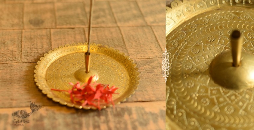 handmade Brass Agarbati stand / Incense Stand