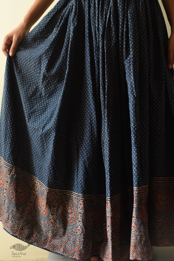 shop  Ajrakh Prints with Natural Dye - Long Skirt