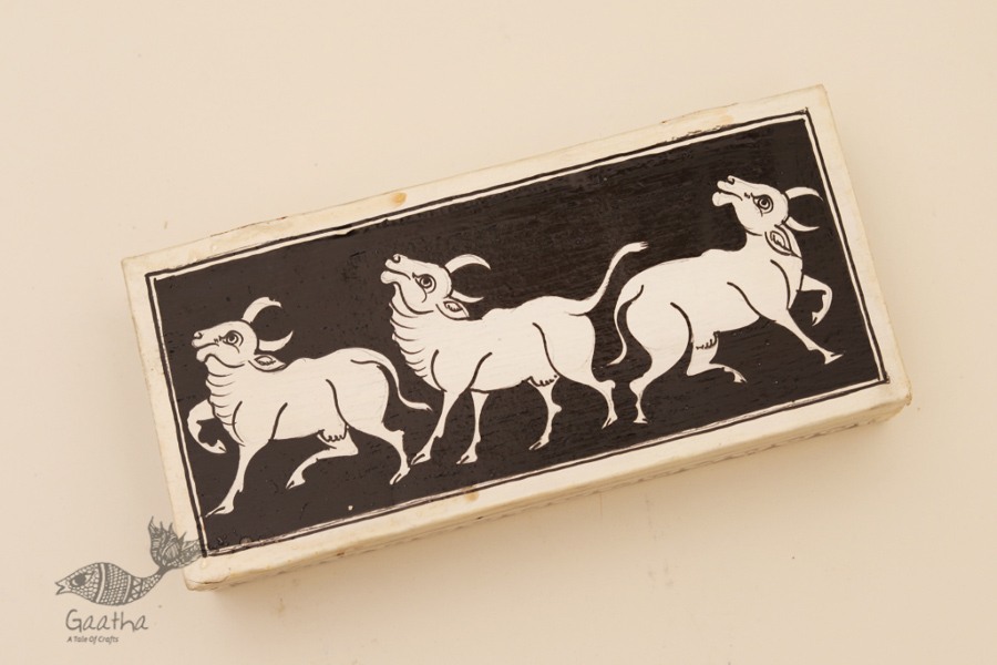 Wooden box ☀ COws - 105