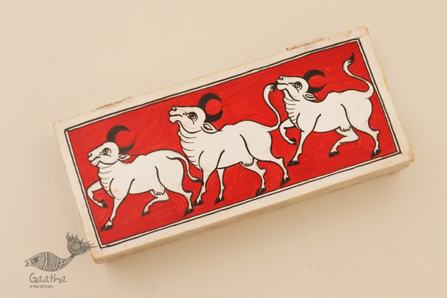 Wooden box ☀ COws - 105