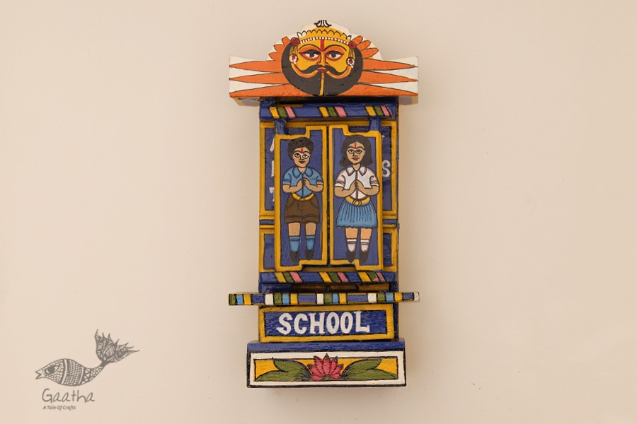 कथनिक ☀ Kaavad ~ School { Blue 29 cm } ~ 111