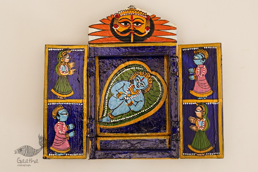 कथनिक ☀ Kaavad a Wooden Shrine { Single piece } ~ 127