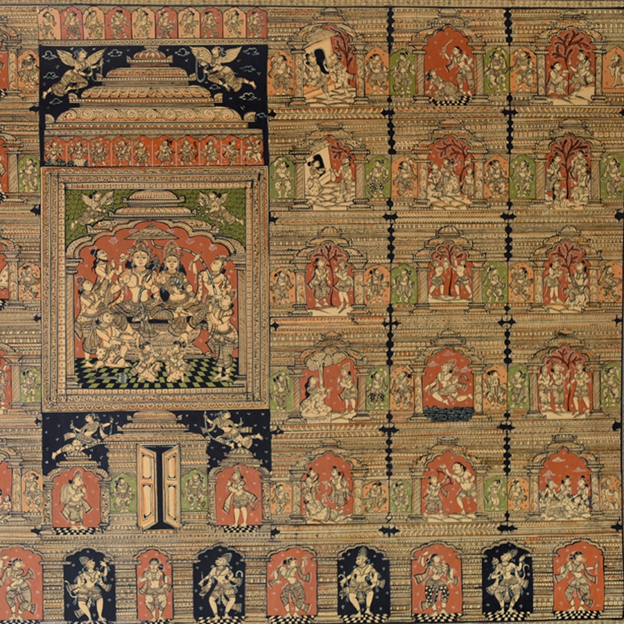 shop Pattachitra Traditional Painting of Ram Lila With Natural Color