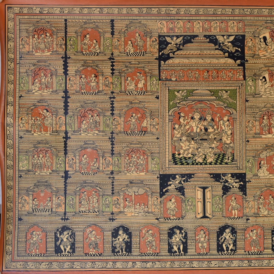 shop Pattachitra Traditional Painting of Ram Lila With Natural Color