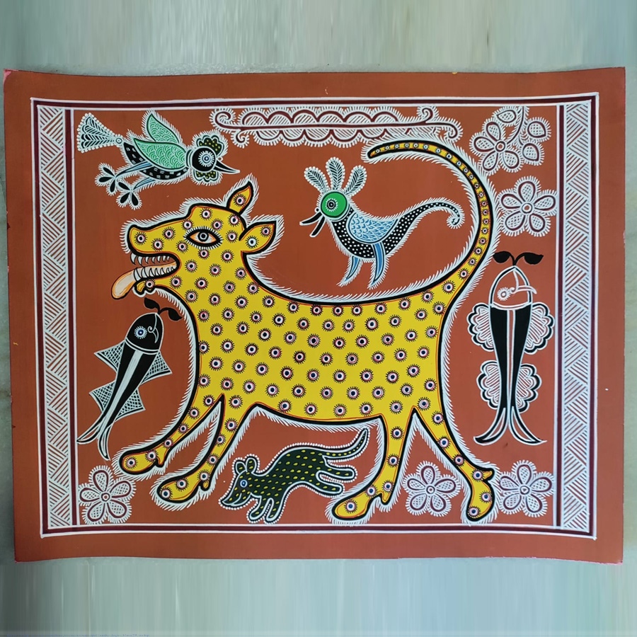 shop Mandana Art - Painting  | Fox ( 11 x 14 inch)