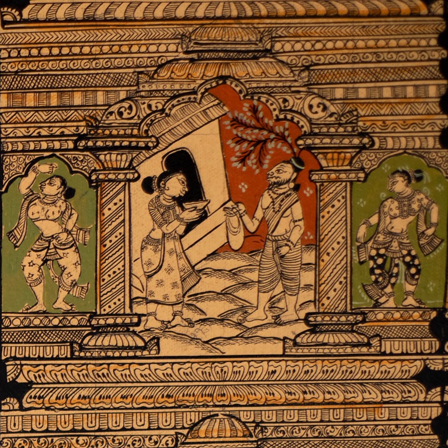 shop Pattachitra Traditional Painting of Ram Lila With Natural Color