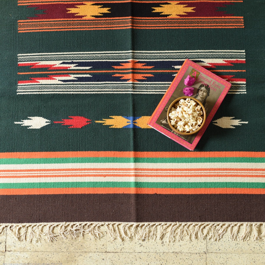 shop Handwoven Geometric Dhurries