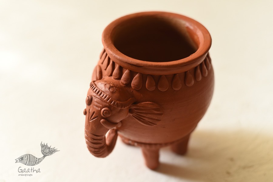 Shop Terracotta Handmade Clay - Elephant Planter