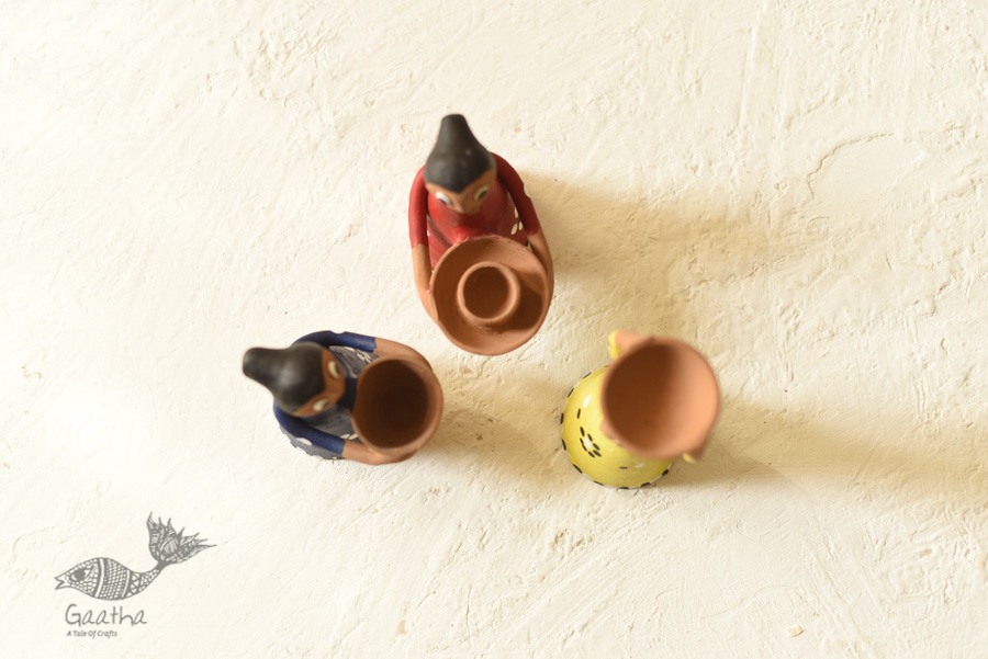 Shop Terracotta Handmade Clay Dolls (Set of Three)