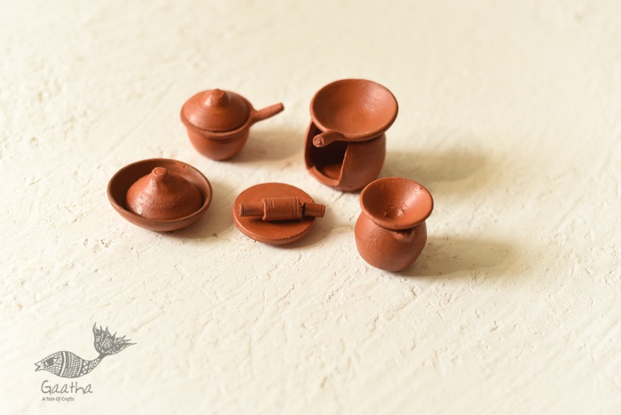 Shop Terracotta Handmade Clay - Miniature Kitchen Set