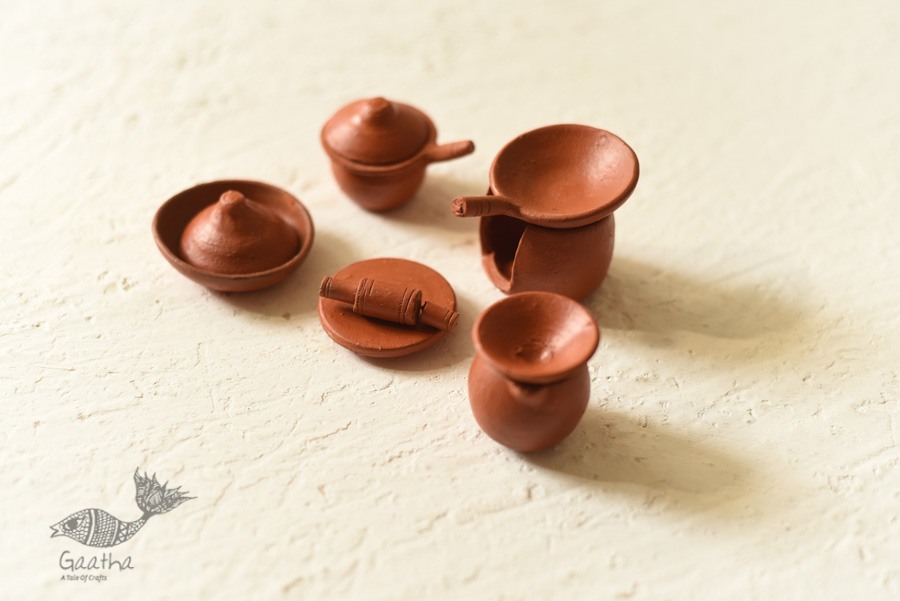 Shop Terracotta Handmade Clay - Miniature Kitchen Set