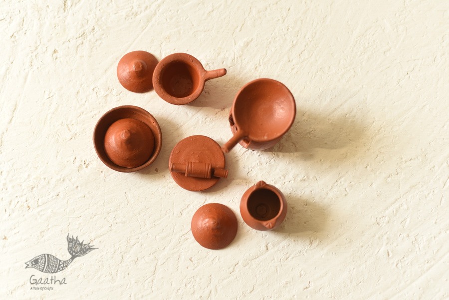 Shop Terracotta Handmade Clay - Miniature Kitchen Set