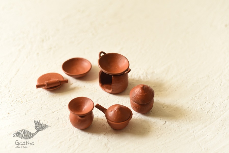 Shop Terracotta Handmade Clay - Miniature Kitchen Set