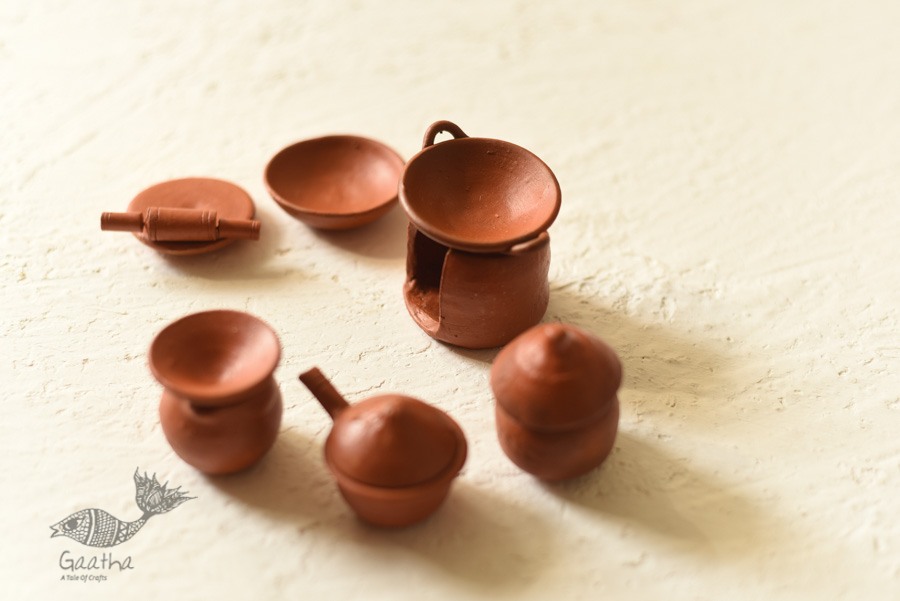 Shop Terracotta Handmade Clay - Miniature Kitchen Set