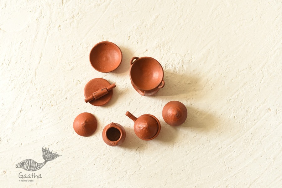 Shop Terracotta Handmade Clay - Miniature Kitchen Set