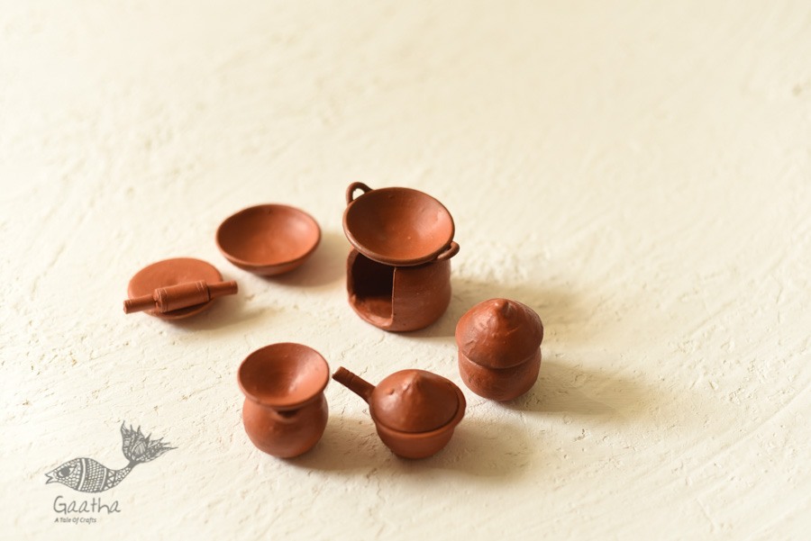 Shop Terracotta Handmade Clay - Miniature Kitchen Set