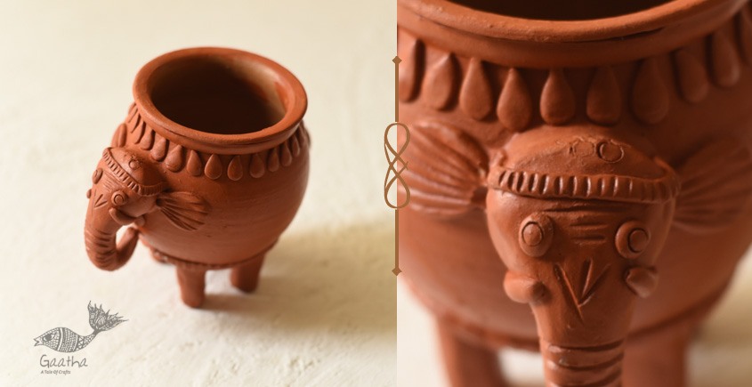 Shop Terracotta Handmade Clay - Elephant Planter