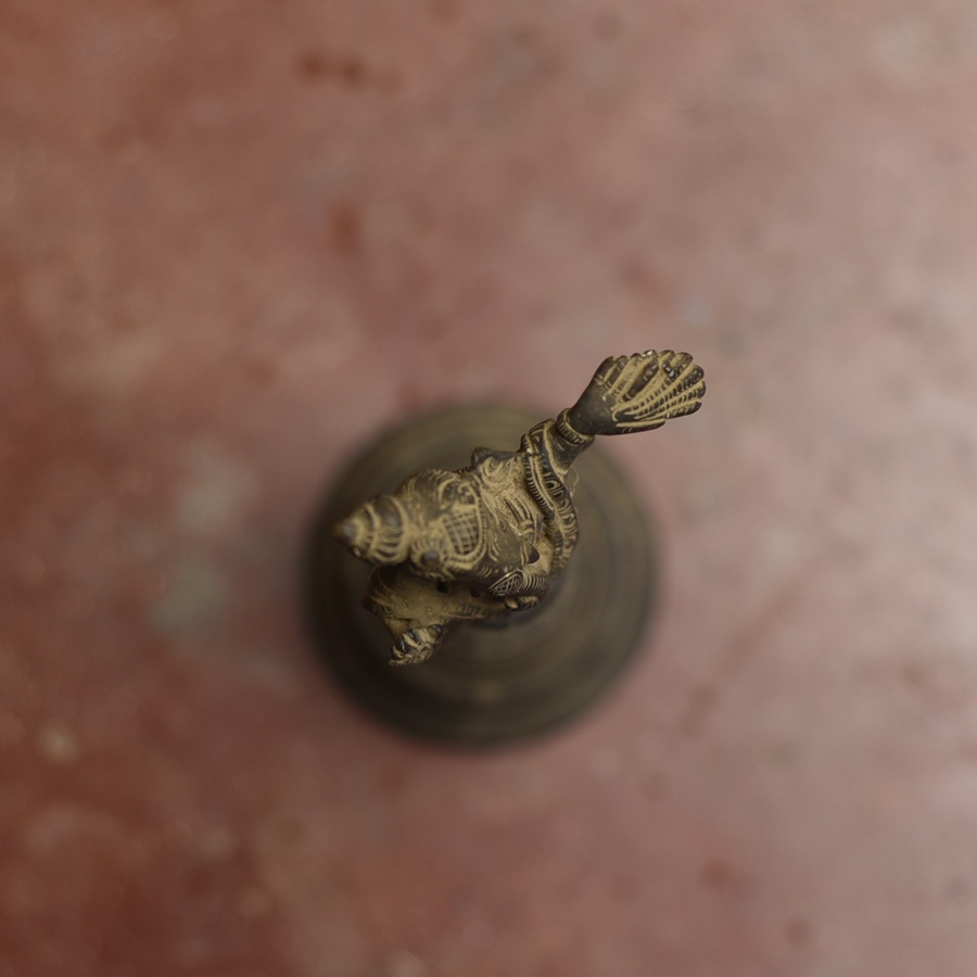 Shop Antique from Khajuraho Brass Ganesha Bell 