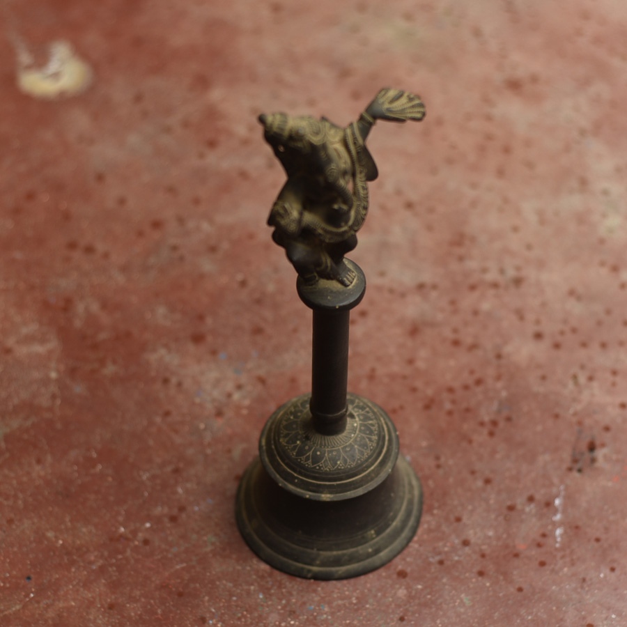 Shop Antique from Khajuraho Brass Ganesha Bell 