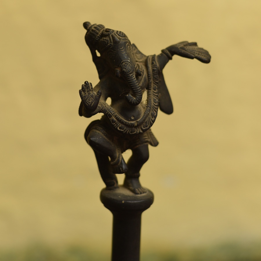 Shop Antique from Khajuraho Brass Ganesha Bell 