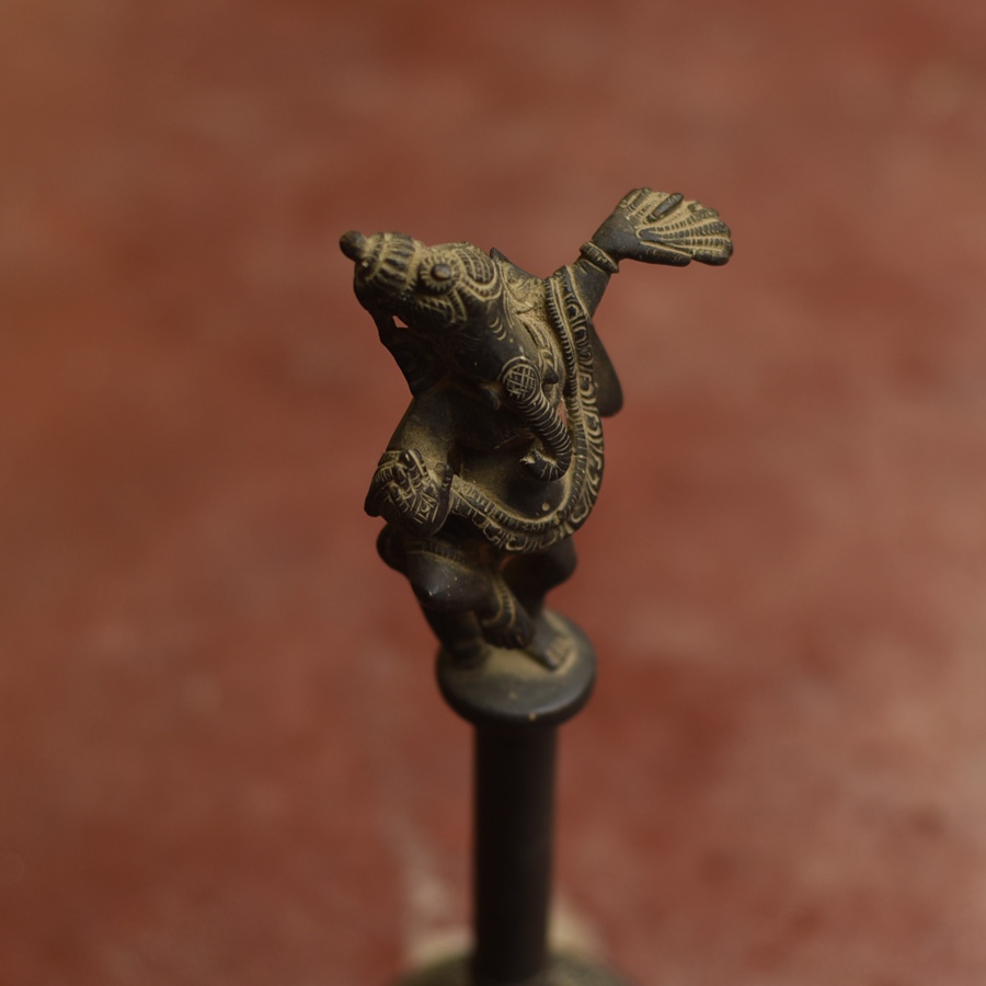 Shop Antique from Khajuraho Brass Ganesha Bell 